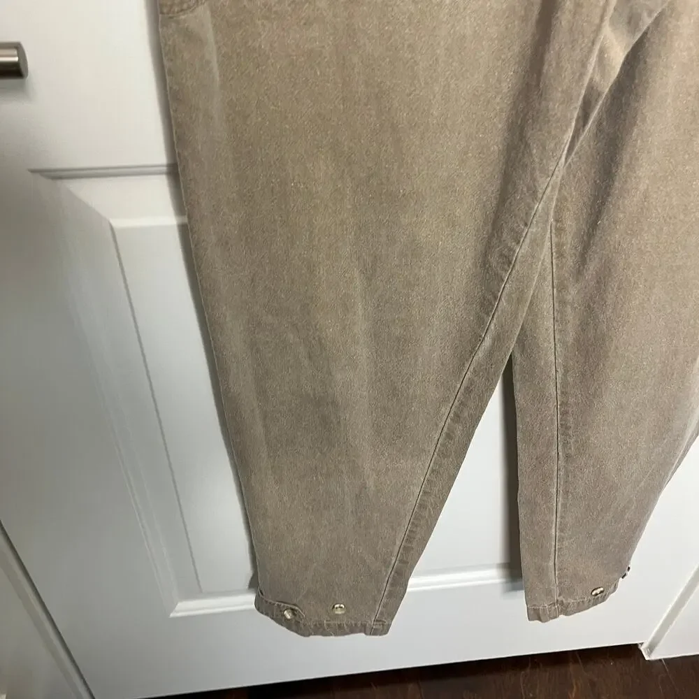 Banana Republic Vtg Jumpsuit Size S Brown Cotton Utility Coverall Boilersuit